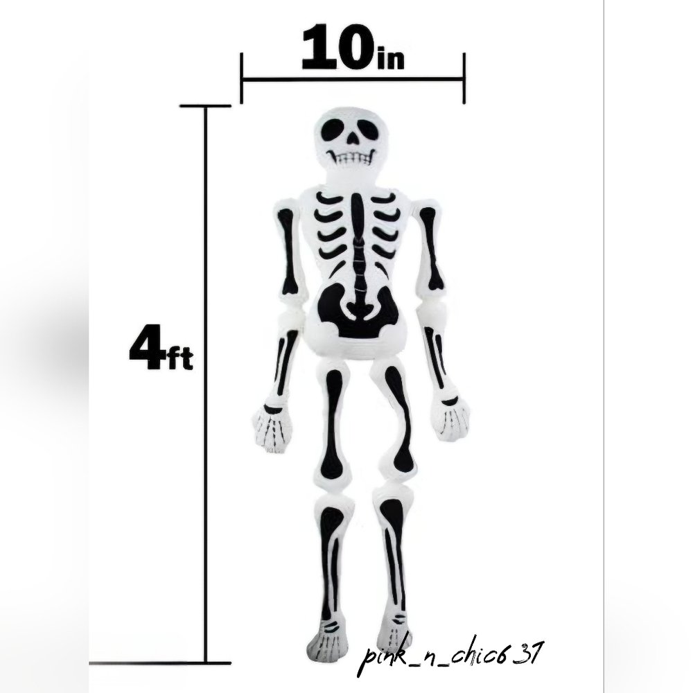 Skeleton Pillow Plush Halloween Decor 4 feet